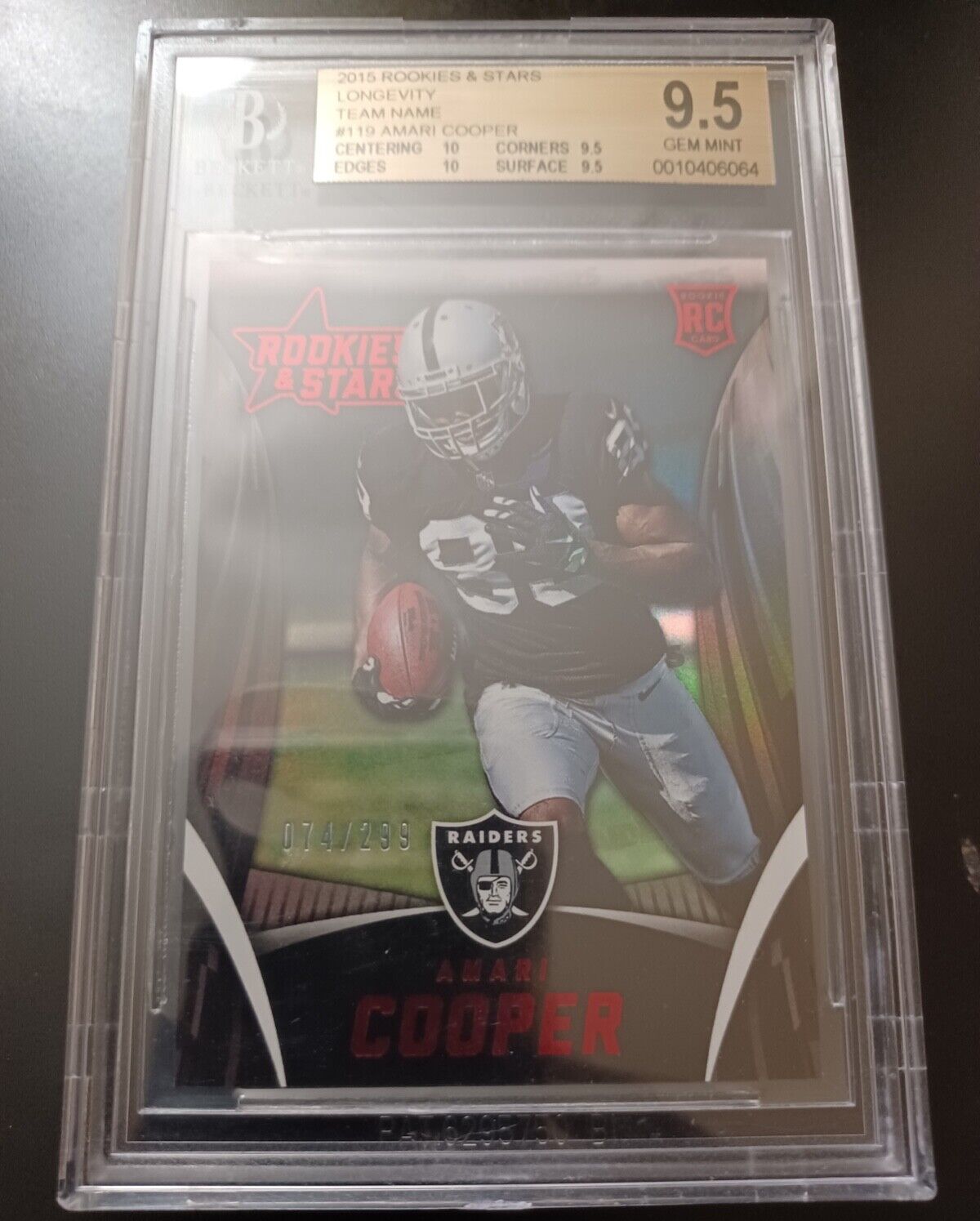 Amari Cooper Panini Rookies & Stars #119 Longevity-Team Name