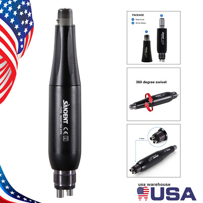Premium Plus Dental Hygiene Prophy Handpiece Air Motor 4 Holes & 4:1 Nose Cone