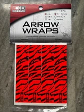 Bohning Arrow Wraps Red Black Tiger  13 PK XSmall