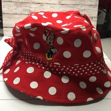 Disney Parks Minnie Mouse Child Polka Dot Bucket Hat