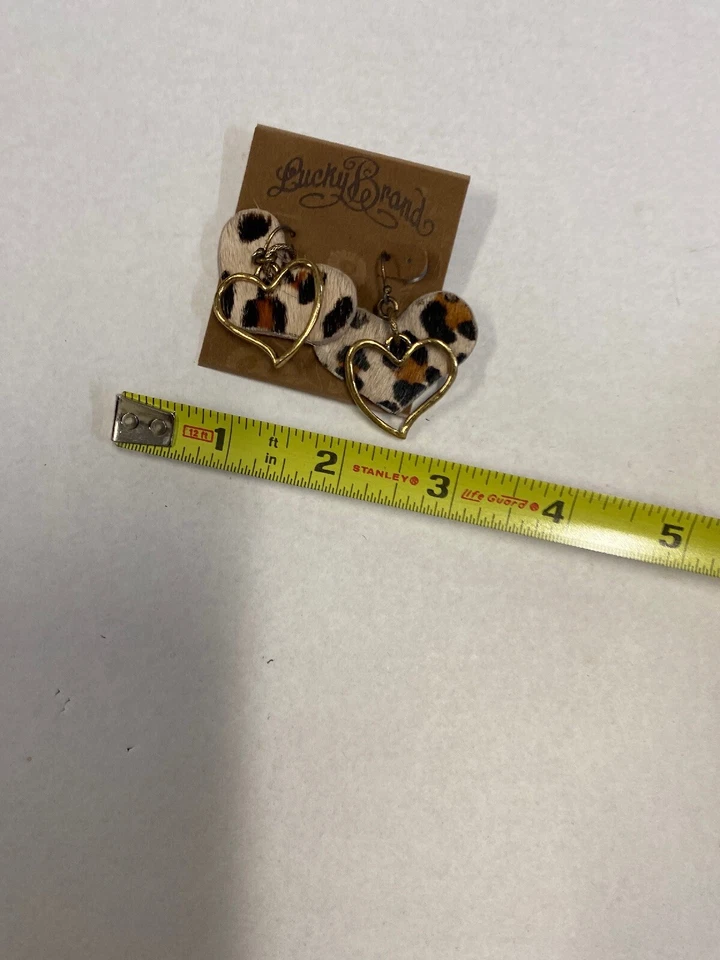 Lucky Brand Leather Earring Semi Precious Accents - Image 3 of 4