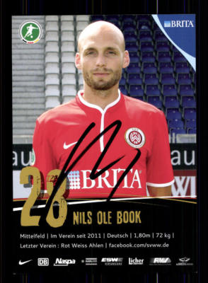 Nils Ole Book Autogrammkarte Wehen Wiesbaden 2013-14 Original Signiert+A 169476
