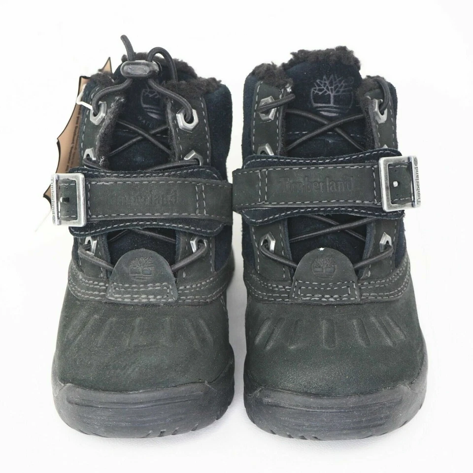 Timberland Mallard 冬季 TODDLERS 靴子 雪地 黑色 复古麂皮绒 91835 M 4 码 — 第 4/4 张图片