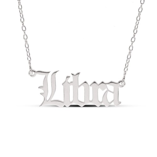Gothic Old English ANY Name Plate Necklace Personalized Custom Silver or Gold - Picture 11 of 14