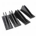 Für 4PCS Car Rear Lower Spoiler Sporty Universal Rear Bumper Chassis Diffusor