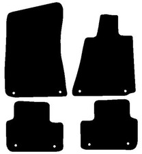 Tailored For Maserati Ghibli 2013 onwards Black Basic Car Mats Autostyle