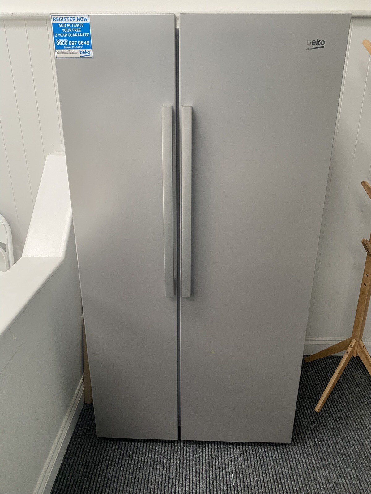 BEKO American Fridge Freezer RAS121LS eBay