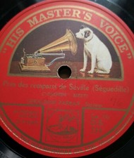 Geraldine Farrar "Carmen (Bizet)" sopran francuski HMV 78 obr./min 12" 