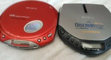 Lot of 2 Sony D-E301 D-E350 Discman Walkman Mega Bass Portable CD Players untest