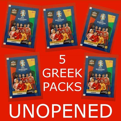 UEFA Euro Germany 2024 Topps Match Attax All-Stars Lidl 5 packs 15 cards Greece