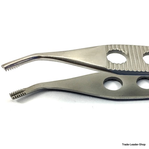 Lot De 10 Pinces Adson Chirurgicales 12 Cm - Acier Inoxydable, Prise Striée, Pour Pansements Et Soins Dentaires