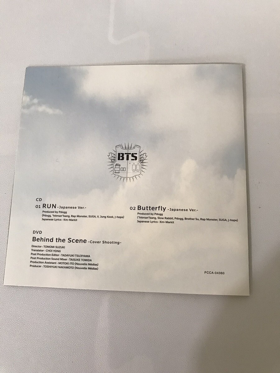 BTS RUN Japanese Version CD+DVD Official K-Pop Single Rare Japan