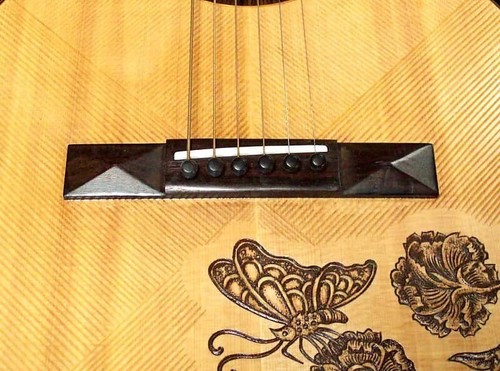 Acoustic Parlor Guitar Handmade by Blueberry Butterflies Pre-Order 90 Days - Picture 16 of 17