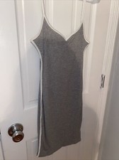 SHEIN SXY Solid Bodycon Cami Dress Size S Gray Short Maxi
