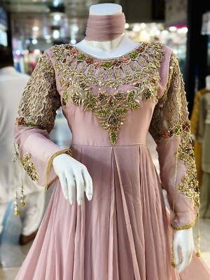 sachin and babi light blue dress Designer Chiffon Embroidery Pakistani Dress
