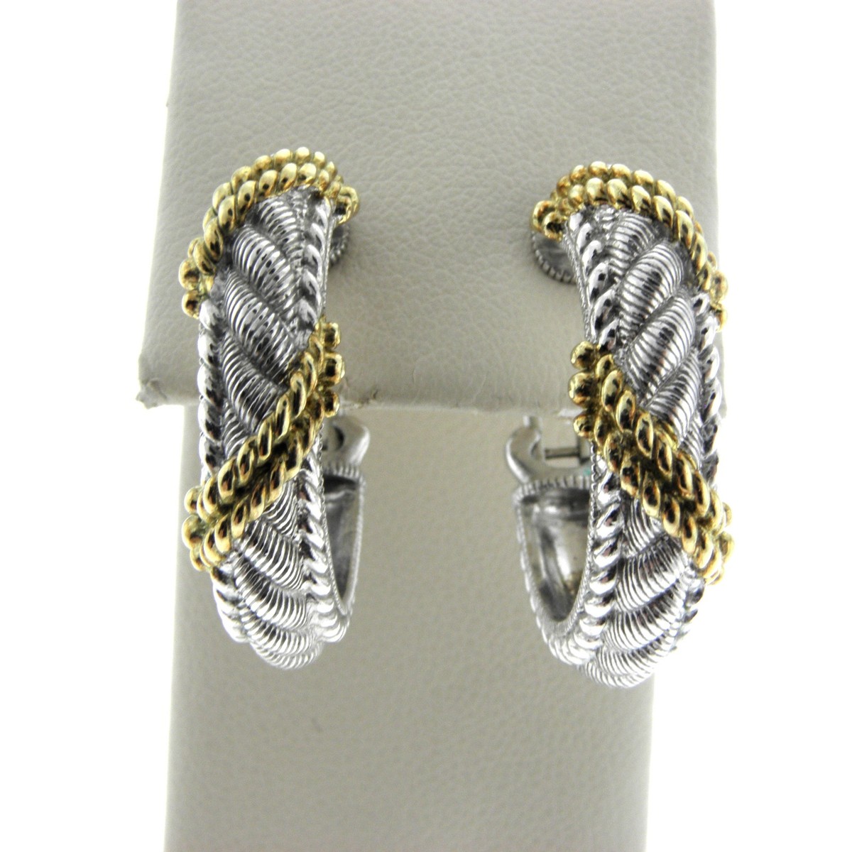 イヤリング TATIANA Silver 925 volume rope hoop earrings EC3101 Designer fashion, Seoul-fully created | W Concept