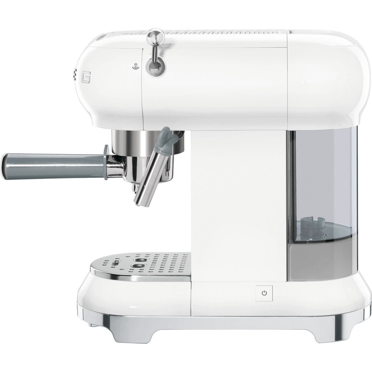 Smeg ECF01WHUK 50's Retro Espresso Coffee Machine 15 bar White