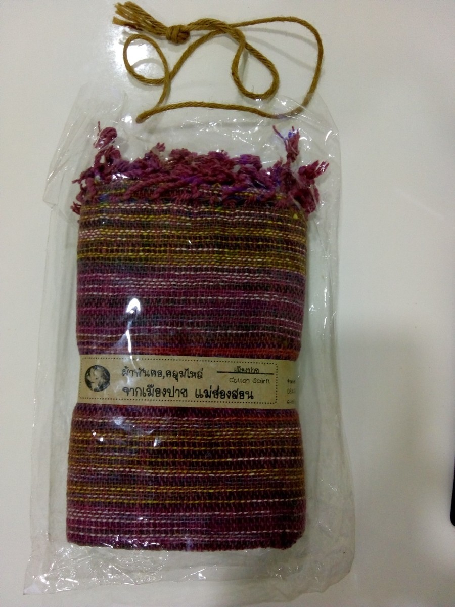 handmade scarf shawl fashion Asia north Thailand 170cm length 45cm