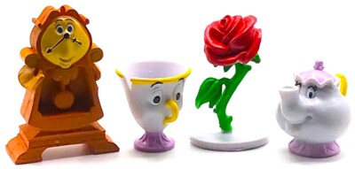 COGSWORTH, ROSE, POTTS & CHIP Figure Set BEAUTY & BEAST Disney PVC TOY  Playset! | eBay