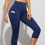 NEW G. Sport Seamed Capris Navy Blue  Small