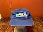 Seattle Seahawks Vintage blue old school logo  baseball cap Gently Thrashed!