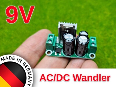 Spannungsregler Spannungswandler AC/DC 9V Gleichrichter Wechsel-/Gleichstrom
