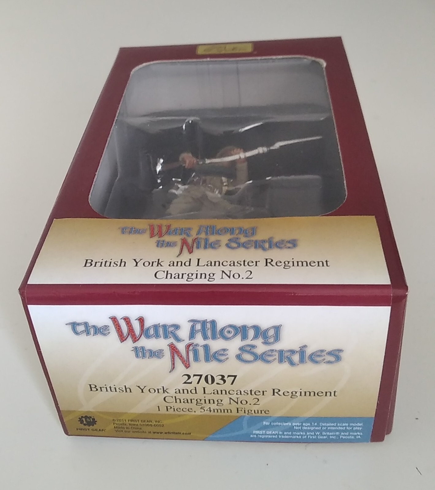 W. BRITAIN THE NILE SERIES 27037 BRITISH YORK AND LANCASTER REGIMENT CHARGING 2