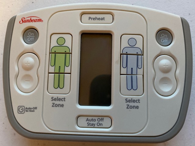 SUNBEAM L85KQR CORDLESS/WIRELESS ELECTRIC BLANKET REMOTE ...