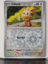REVERSE HOLO Lillipup 170/197 NM/M Yuka Morii Clay Obsidian Flames Pokemon Card
