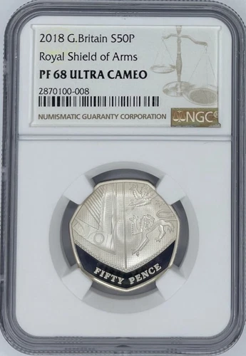 Great Britain Silver 50 Pence Proof NGC