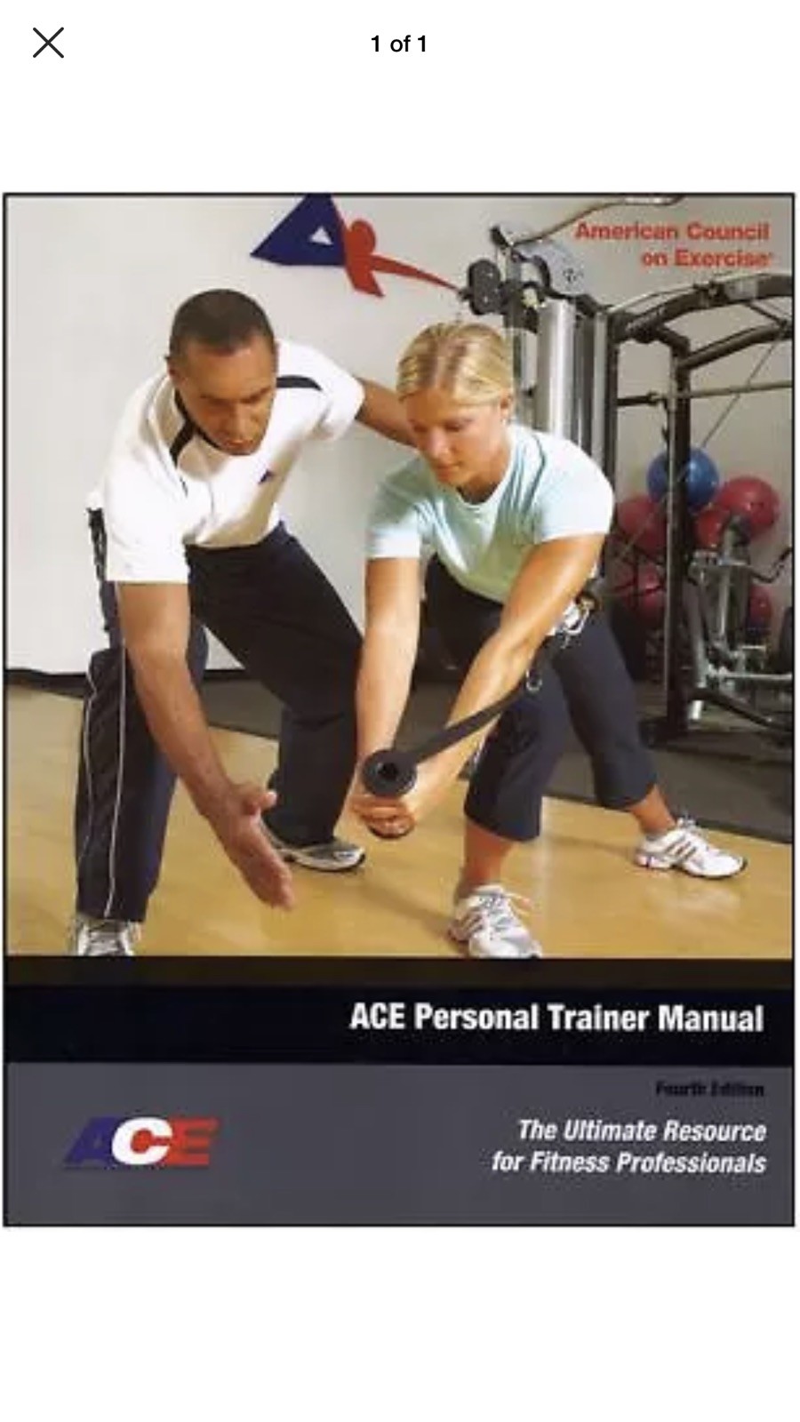 ACE Personal Trainer Manual : The Ultimate Resource for Fitness  Professionals (Fourth Edition) by American Council on Exercise (2010,  Paperback, ...