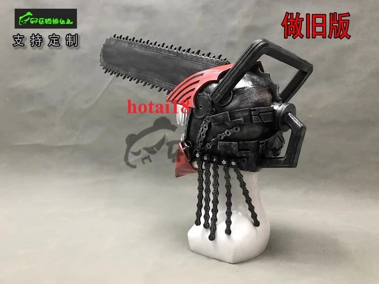 Chainsaw Man Pochita Man EVA foam Helmet Mask Handsaw Cosplay Halloween props - Image 4 of 4