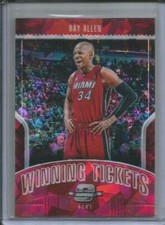 RAY ALLEN 2018-19 CONTENDERS OPTIC WINNING TICKETS RED CRACKED ICE PRIZM #34