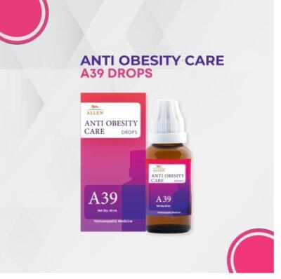2 X  Allen A39 Homeopathy Anti Obesity Drops (30ml)
