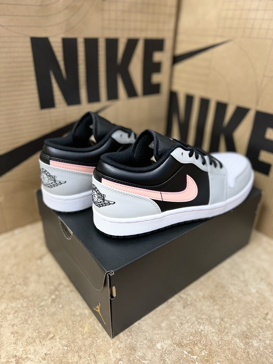 Nike Air Jordan 1 Low Black Grey Pink - Men Size 8 #553558