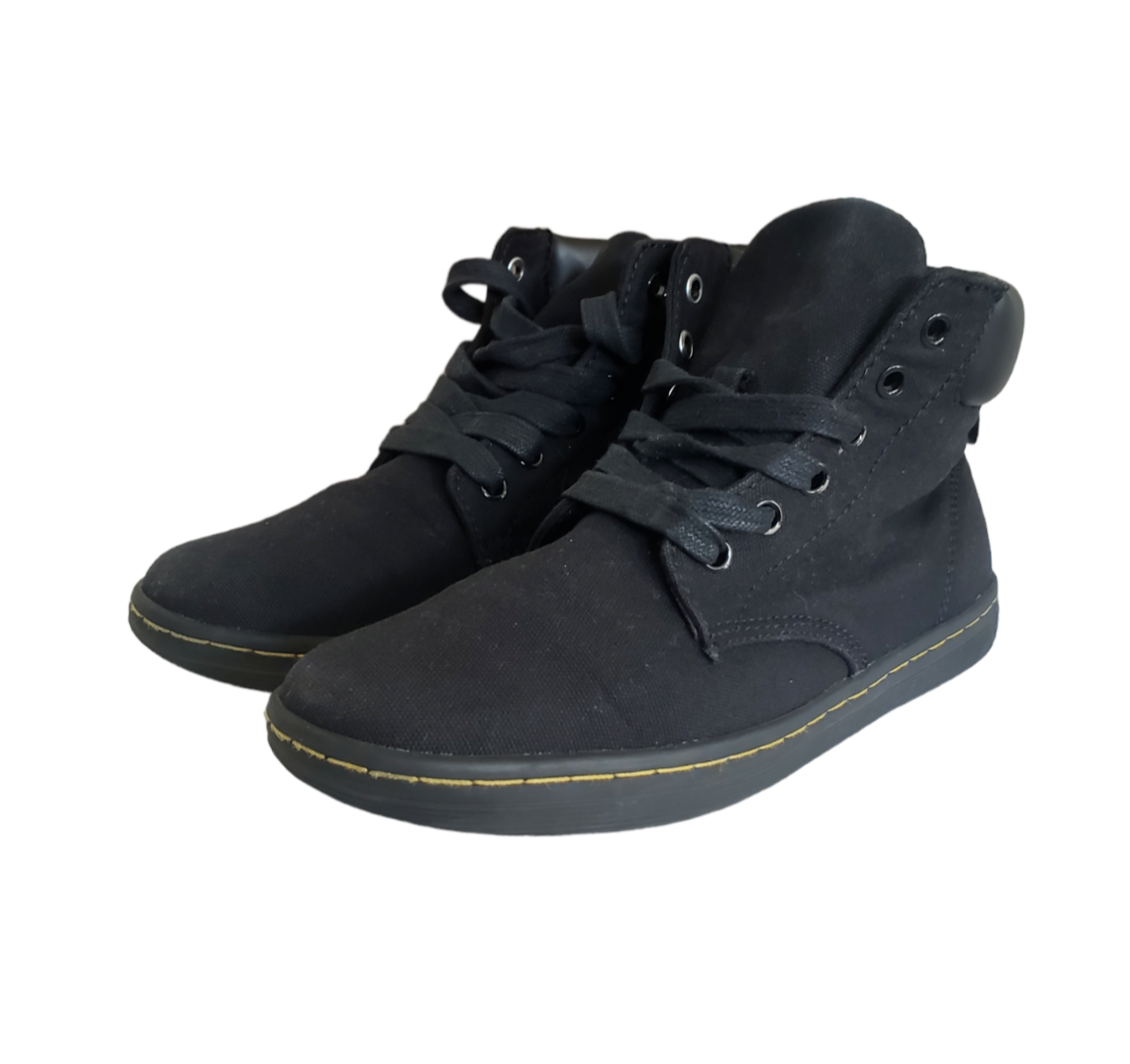 Dr Martens Maleke Canvas Black Ankle Boots Women's Size EU 39 Shoes - Main Image