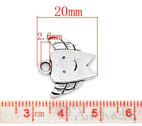 Dent Fairy Charms al por mayor colgantes plateados C0694 - 10, 20 o 50PCs - Imagen 2 de 4