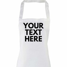 Custom Text Childrens Apron • Kids Custom Printed Aprons • Name Infant Junior