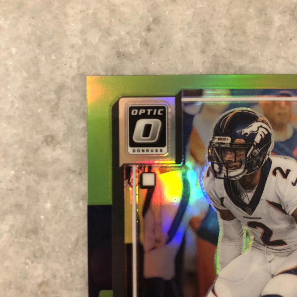 2022 Donruss Optic Patrick Surtain II - Lime Green Prizm Numbered /35 Broncos - Image 4 of 4
