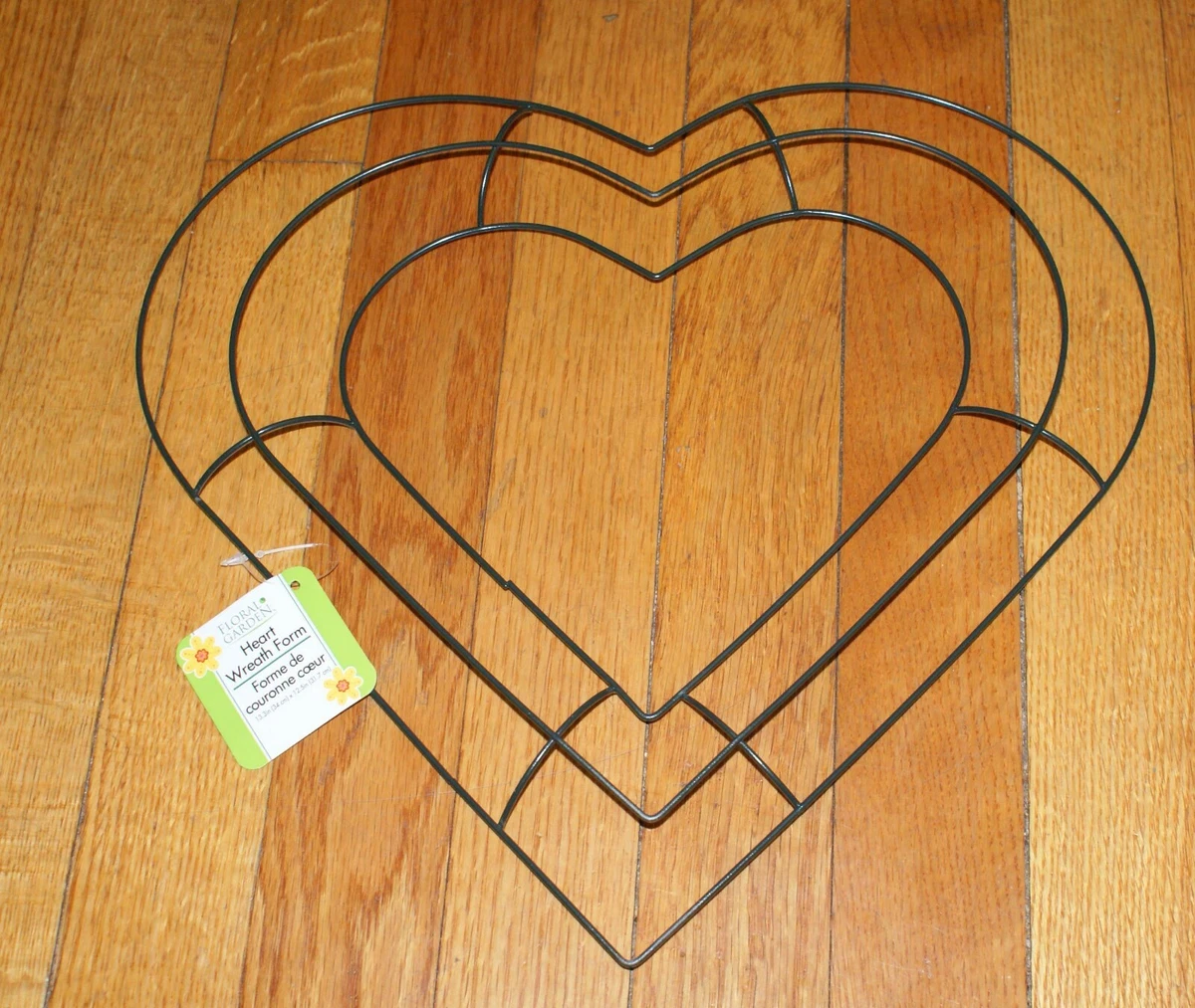 Floral Garden Metal Wreath Form Heart Shaped Wreath Form Craft NEW Fast  Shipping