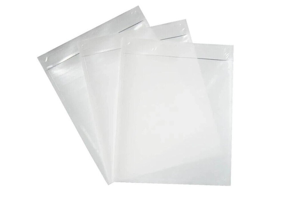 100 Enveloppes Transparentes Autocollantes Pour Bordereau D'expédition - Format 7,5x5,5 Pouces (environ 19x14 Cm)