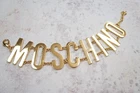 Used H&M Moschino H&Moschino Collaboration Necklace Choker Gold