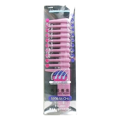 Vess Mineral Ion Comb Rough Styler IO-452P Beauty Cute