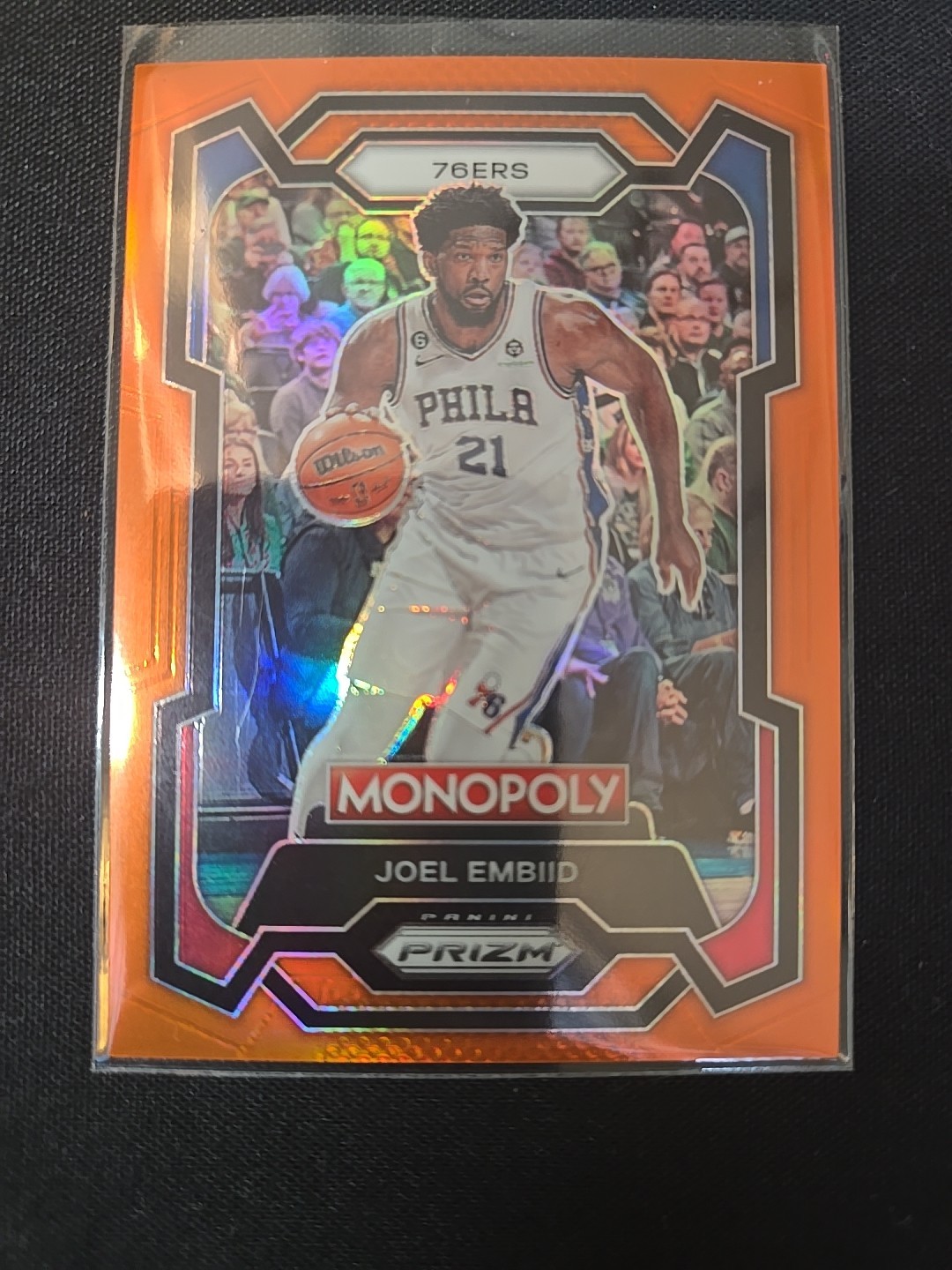 2023-24 Panini Prizm Monopoly - Joel Embiid #69 Orange /124