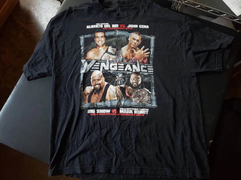 Reduced WWE VENGEANCE 2011 PPV  Shirt XXL  Cena Del Rio Cm punk HHH  - Image 2 of 4
