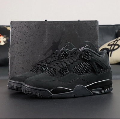 Jordan 4 Retro Black Cat 2025 Men's Mid Top Basketball Shoes Size
