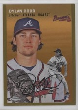 2023 Topps Chrome Platinum Anniversary Gold Refractor 16/50 Dylan Dodd #214 19n6