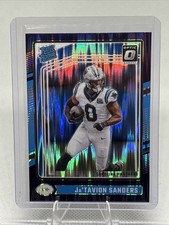 2024 Donruss Optic Rated Rookie Jatavion Sanders Purple Shock #244 - Panthers