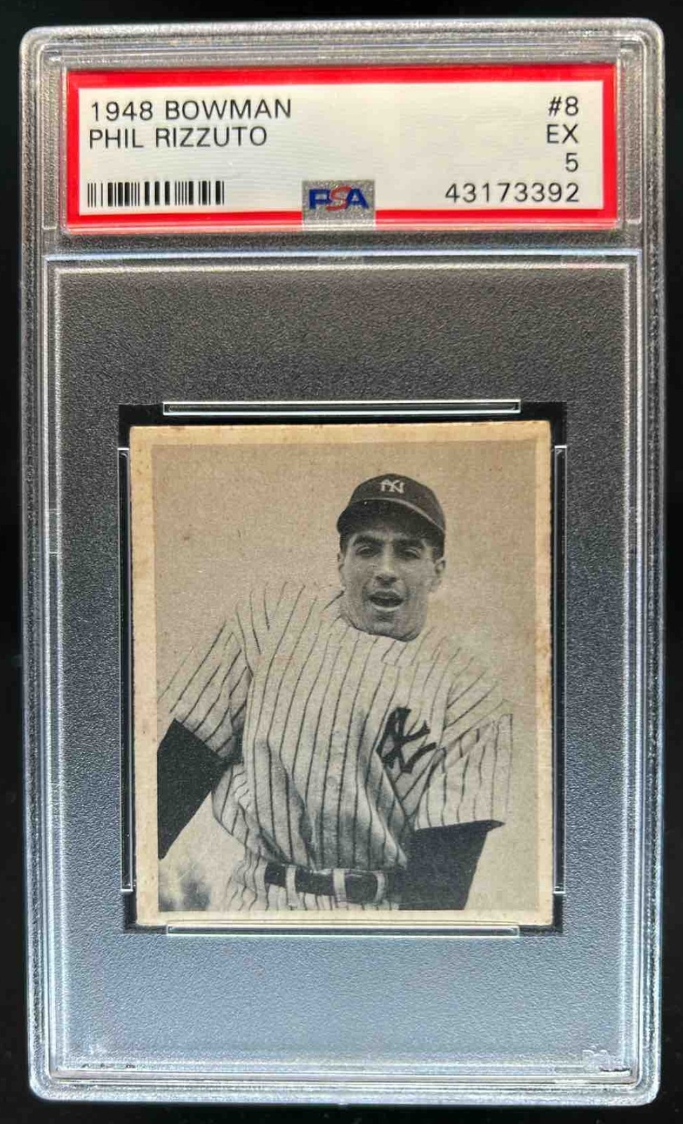 1948 Bowman Phil Rizzuto Rookie RC #8 Yankees PSA 5