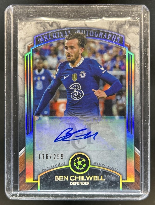 2022-23 Topps Museum UEFA Ben Chilwell Archival Auto Autograph #/299 Chelsea
